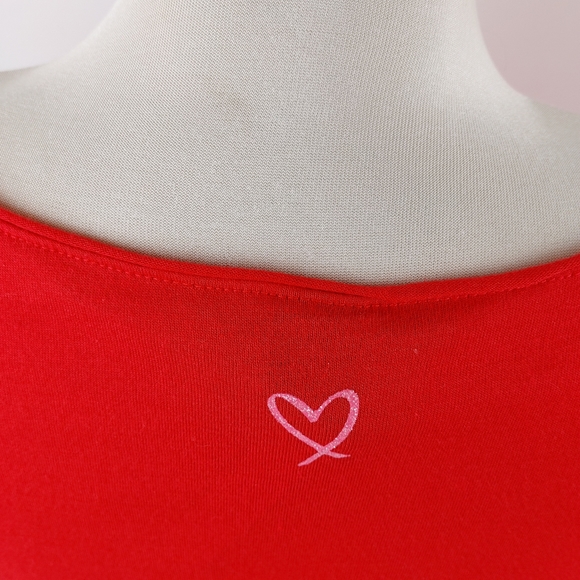 VICTORIA SECRET | NWT Red & Pink Ruffle Short Sleeve - Picture 7 of 9